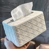 Quadratische Taschentuchbox Taschentuchbehälter Transparenter Taschentuchboxhalter mit Aufbewahrungsfach Deckel für Anti-Oxidation Feuchtigkeitsdicht