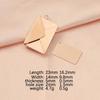Trendy Minimalist Stainless Steel Envelope Pendant Necklace - Love Letter Valentine's Gift