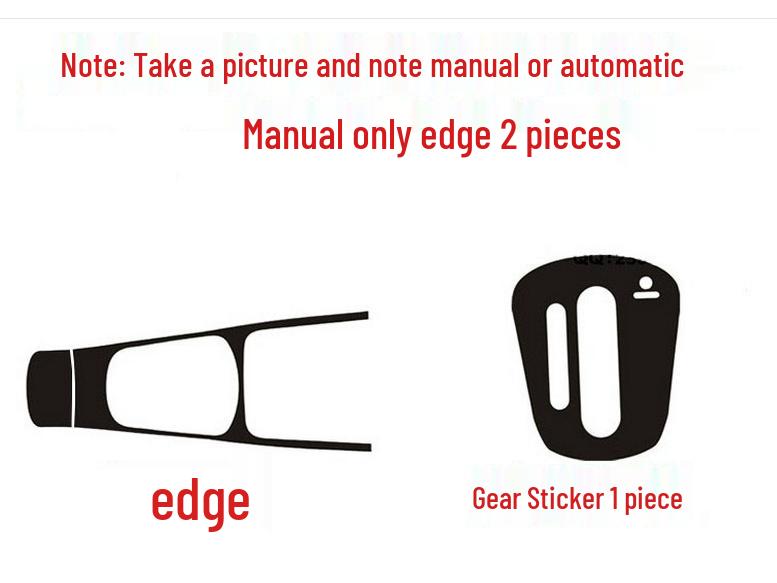 11-15 Tiida Innenraum Kohlefaser Schaltpanel Aufklebersatz