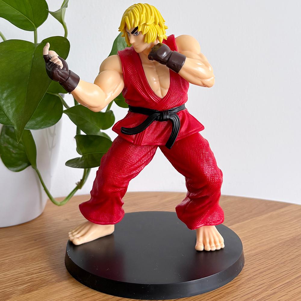 Hot Anime Street Fighter Fighting Game Action Figure Ryu Ken Masters PVC Kawaii Toys Dolls Room Decor Birthday Gift