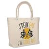Beach Bag - PLANETEE - Car Racing Car I Can't - Cotton - Beige - Large Capacity