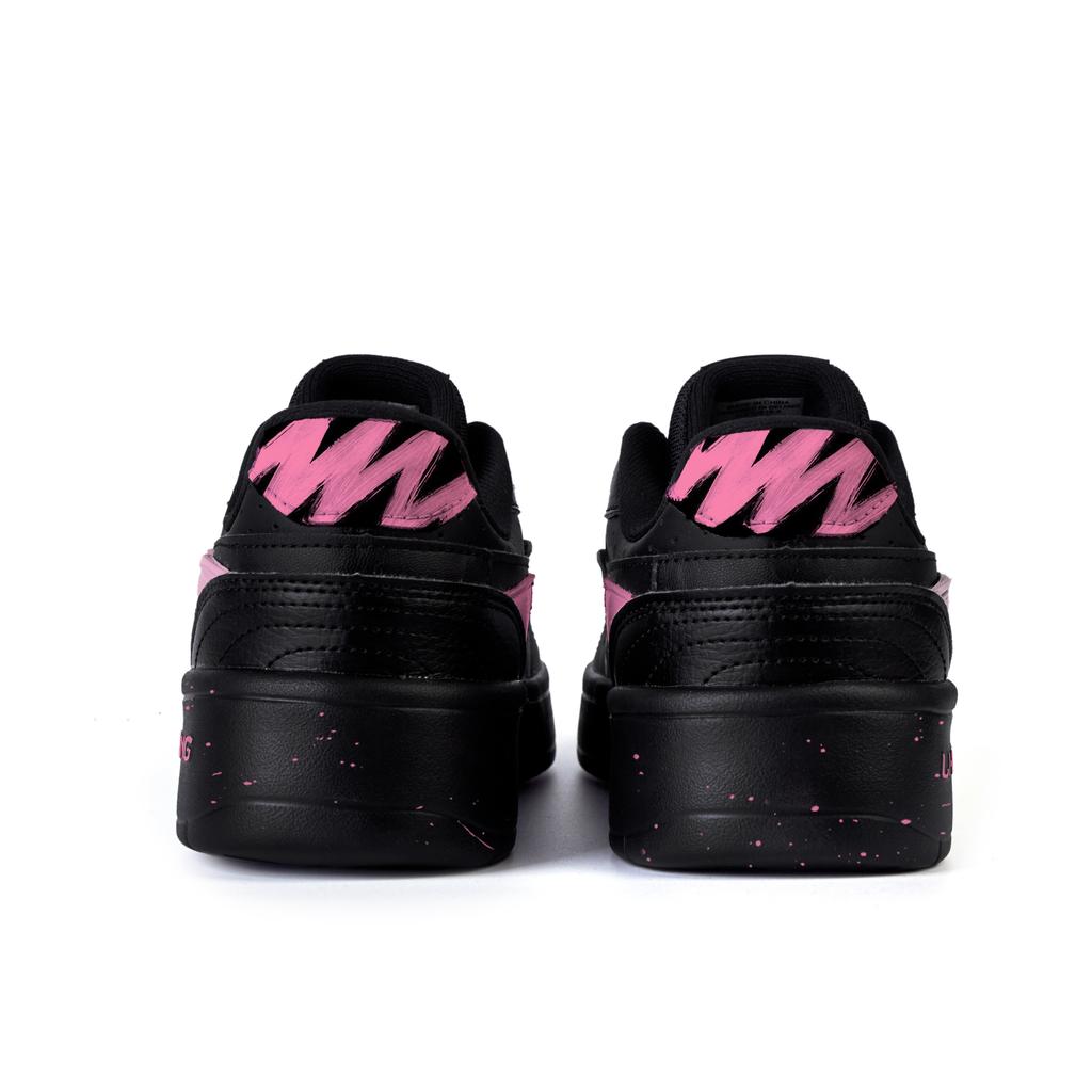 Li Ning Slip Resistant Cushioning Abrasion Resistant Low top Skateboard Shoes Men's Black Pink AGCU515-5(Team345-)