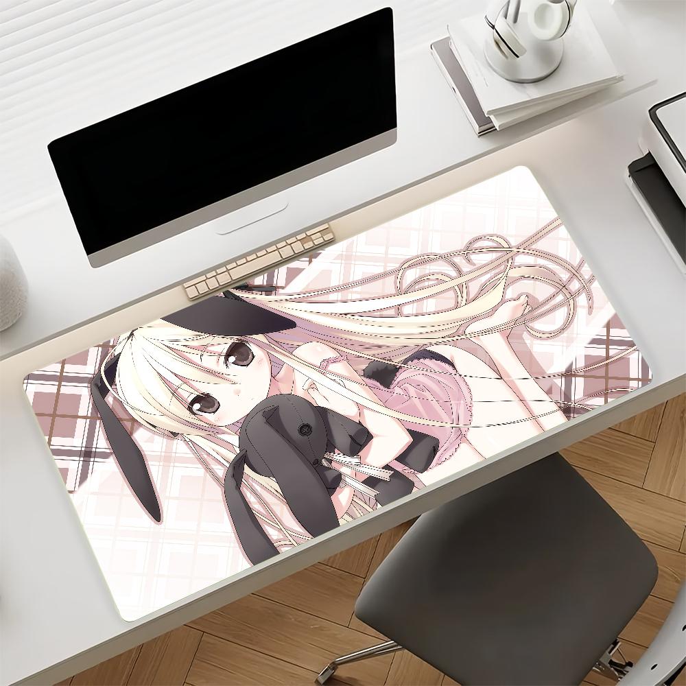 Anime SSora KKasuganoS Mouse Pad Nonslip Rubber Gamer Balance Computer Mat Decoracion Deskmat Laptop Office Large