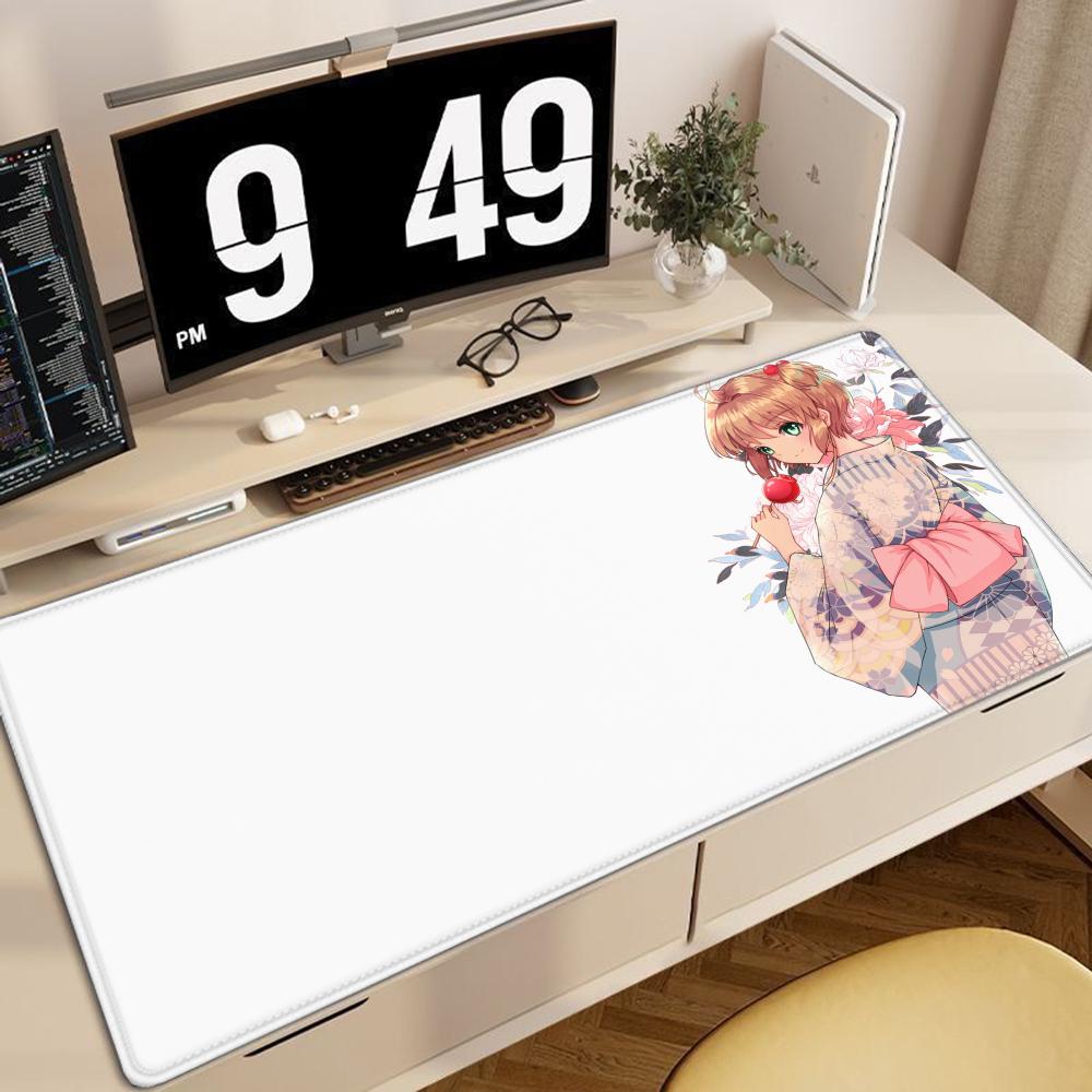 New Large Ccs Desk Mat Card Captor Sakura Anime Mousepad 900x400mm Xxl Carpet Gaming Accessories Laptop Computer Rubber Mice Pad