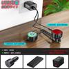 USB Rechargeable Bicycle Headlight and Taillight with 9 Super Bright Lighting IP65 Ideal for Commuters and Schoolchildren LEDs, 8+7 Modes, Waterproof,
