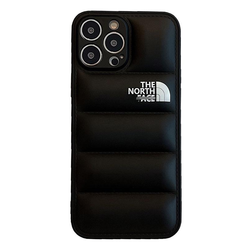 North Puffer Phone Case for iPhone 17 Pro Max Soft Edge Cover Stylish Shockproof for 13 11 16