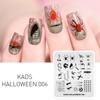 kads Halloween Serie 11 Design Neglekunst Mal Bilde Mal Neglestemplingsplater Stensiler Verktøy