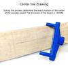 2Piece ABS Center Finding Gauges Center Finder For Woodworkers Perfect For Dowel Joints And Panel Marking Operations