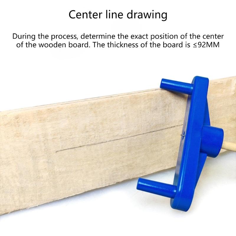 2Piece ABS Center Finding Gauges Center Finder For Woodworkers Perfect For Dowel Joints And Panel Marking Operations