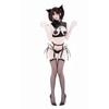 Sexy Cosplay Set Vampire Style PU 8 Piece Set for Halloween Garter One Size [SENMHS] Devil, Witch, - Leather, Maid, Bodycon, [Nipples, Tops, Wings,
