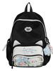 Schoolbag college style schoolbag female junior high school students cute Japanese transparent bar pain bag large food backpack student backpack tide