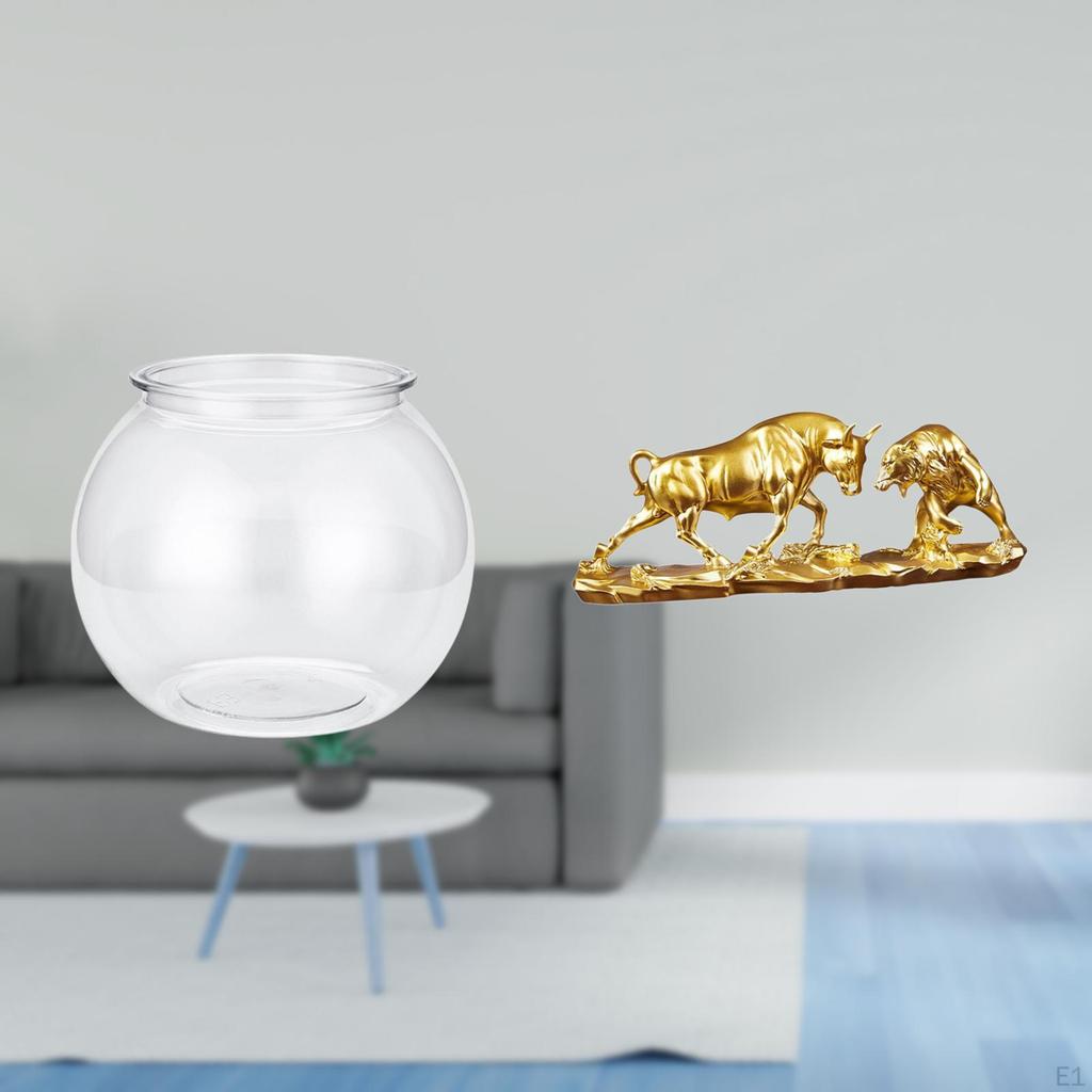 Transparent Small Fish Tank Clear Household Ornament DIY Bowl Vase Table Bedroom Desktop Living