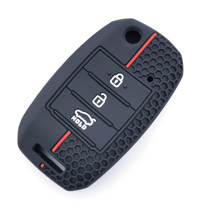 

For Kia Rio 3 K2 K3 K4 K5 Sportege Picanto Optima Soul Ceed Sorento Forte Stinger Cerato Silicone Car Flip Key Case Cover Shell