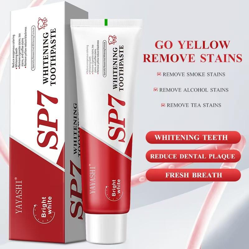 Source Yaya Shi SP-4 Whitening Toothpaste with Probiotics for Fresh Breath and Cleaning.