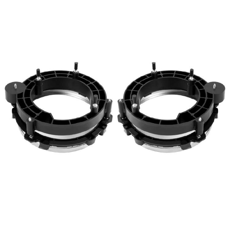 1 Pair Headlight Bulb Brackets Buckets Replacement Accessories 110383 Front Head Light Bulb Bracket Bucket Black