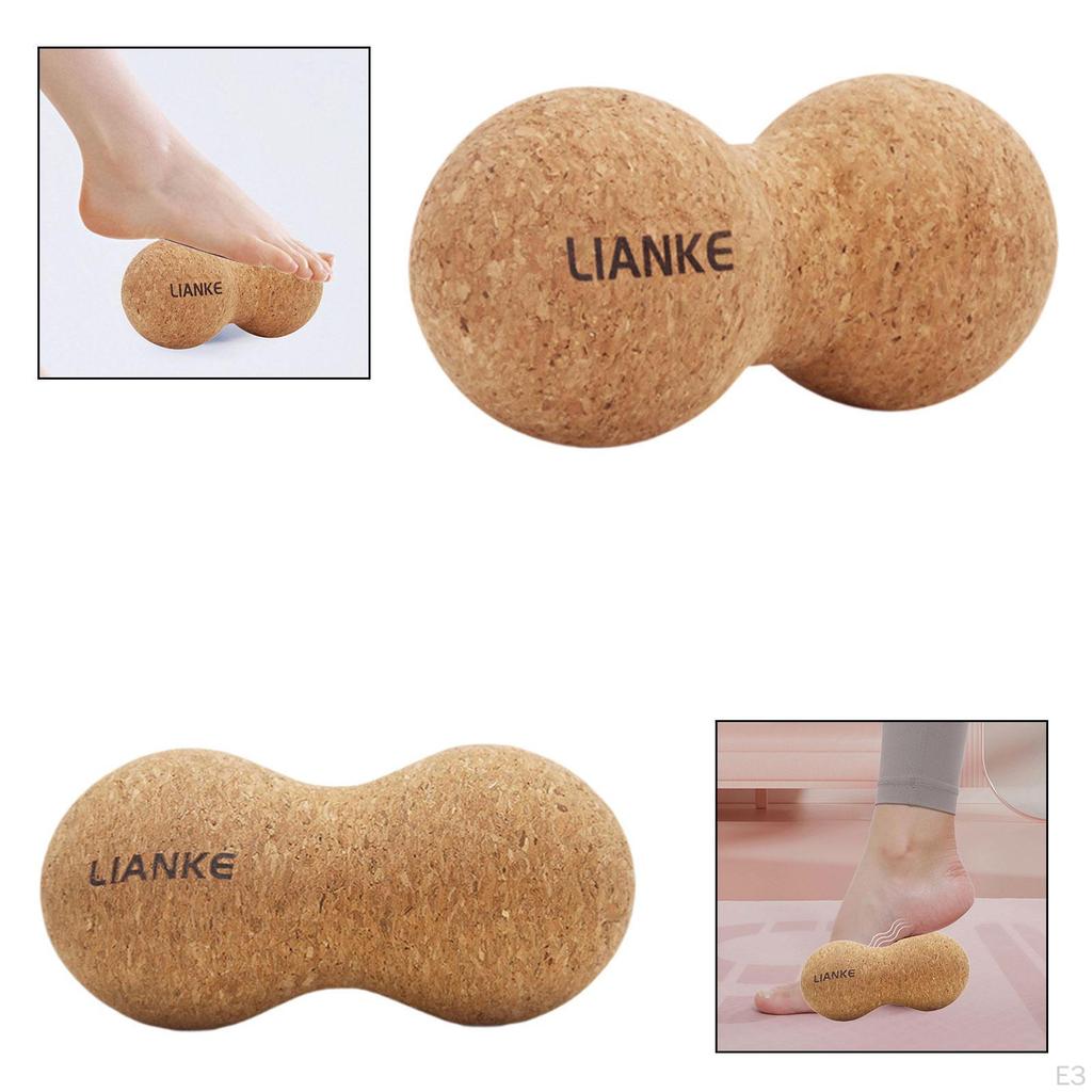 Cork Massage Ball Exercise Tool Roller Small Size Portable for Men Women Muscle Feet,