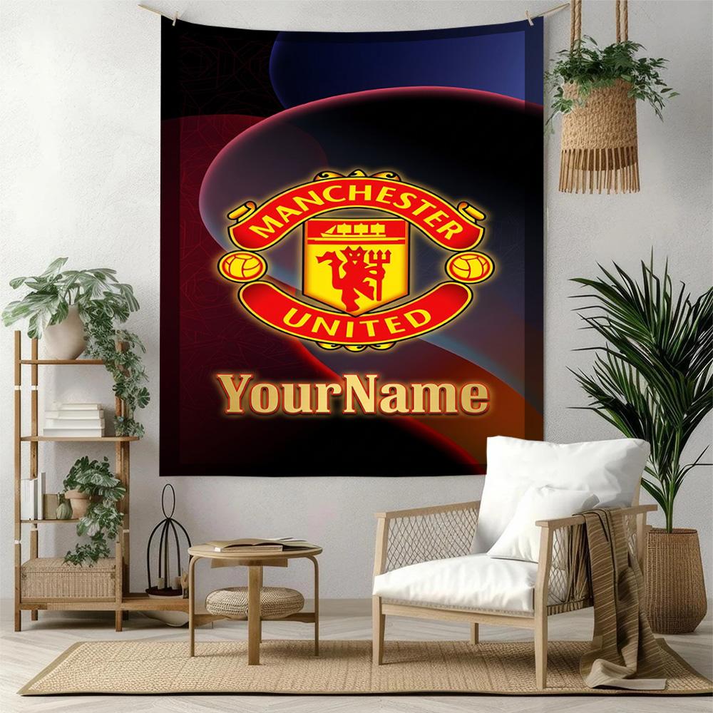 Manchester Custom Your Name Wall Decor Tapestry Art For Pet Memorial Birthdaywedding Party Backdrop Family Gift