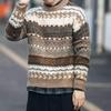 Men's Retro Fair Isle Jacquard Christmas Sweater - High-End Vintage Winter Knit