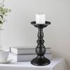 Polished Surface Pillar Candle Holders Iron Metal Candle Stand Home Decoration