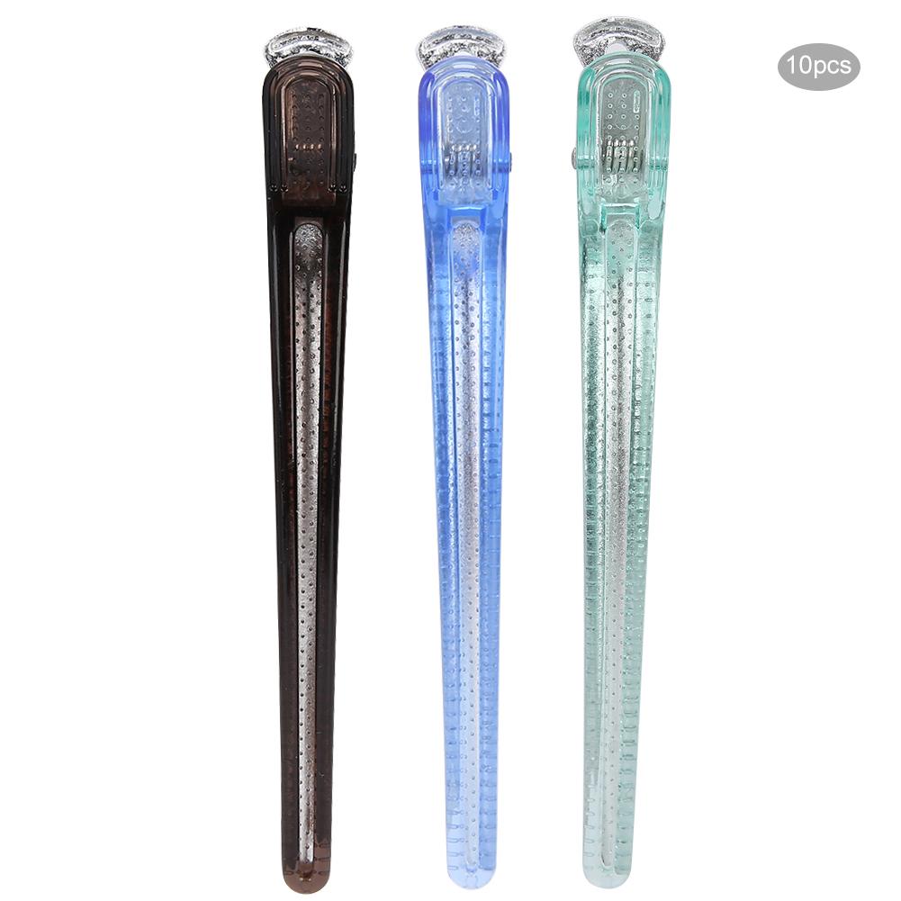 

10 шт. зажим для волос с уткой, перегородка для парикмахерских, прическа, булавка для парикмахерской, парикмахерской