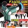 12000R/Min Pistola per massaggio per terapia muscolare dei tessuti profondi 32 marce Vibrazione a percussione Pistola per fascia Motore ultra-silenzioso Touch screen LCD 4 Teste di massaggio