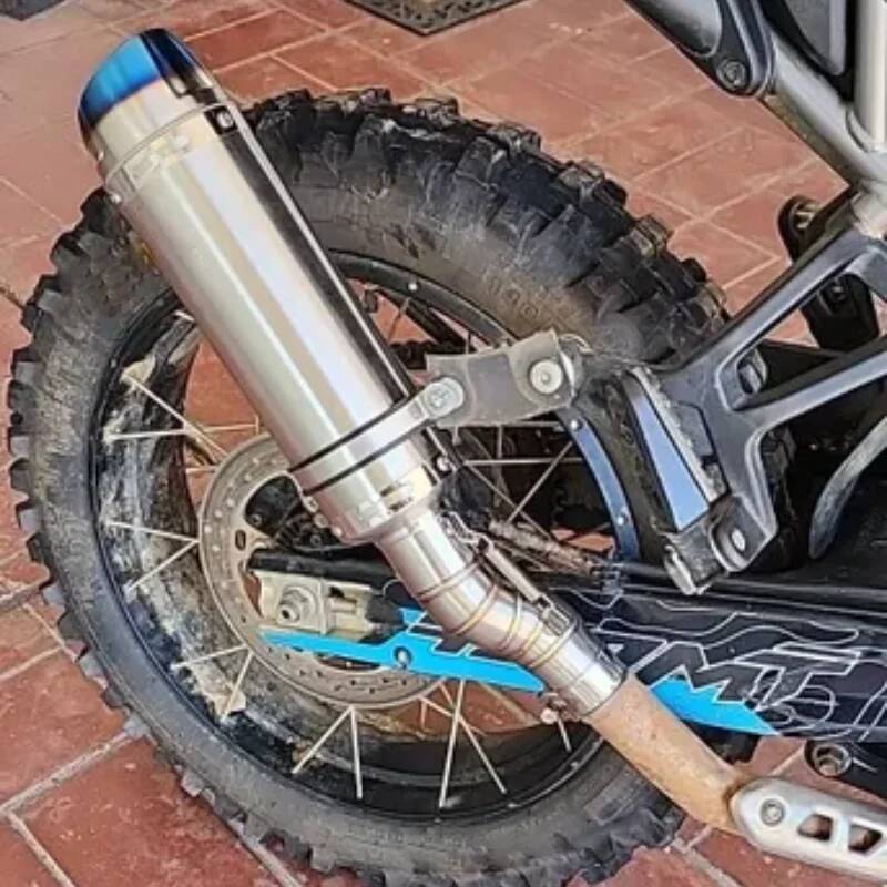 450Mt 2023+ CFMOTO For 450 Middle Exhuast MT Motorcycle Link Pipe Connect 51Mm Motorcycle Escape Exhaust Muffler Pipe +