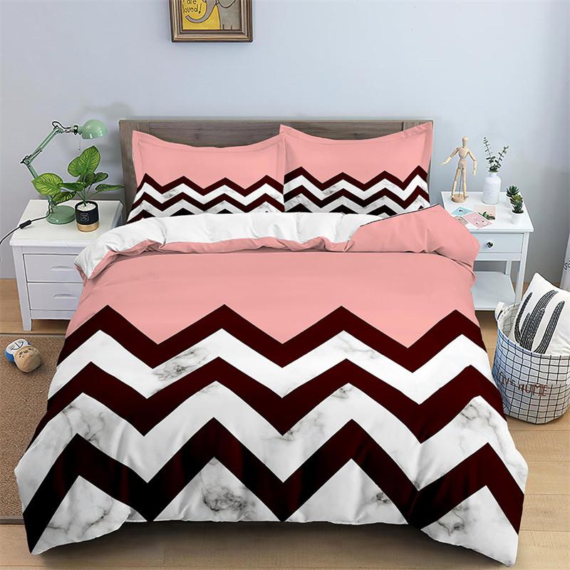 Luxury Black Marble Duvet Cover Set Queen/King/Full/Twin Size Bedding Set Geometric Black Marble Comforter Cover Set Men Women