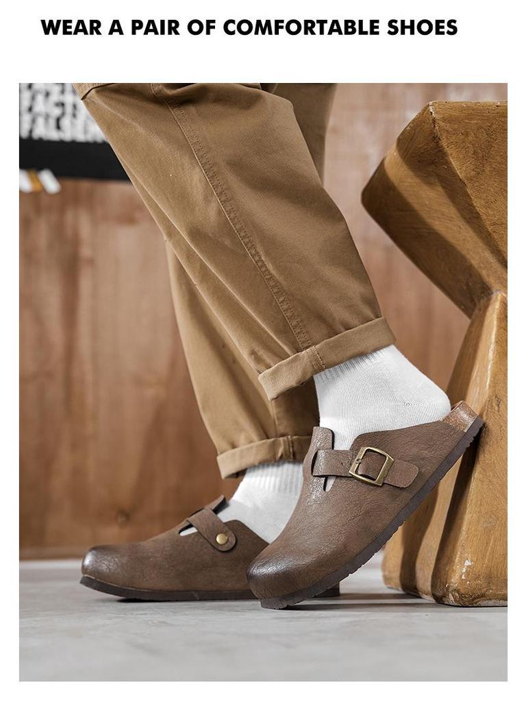 Klassische 2025 Birken Kork Pantoletten: Vielseitige Vier-Jahreszeiten-Mules für Männer und Frauen