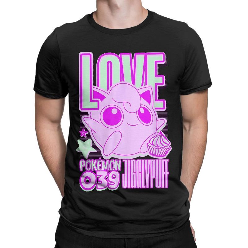 Summer Pokémon Gengar Cartoon Creative Printing Washed T-Shirt Men's and Women's American Trend Loose Casual Short Sleeve Top