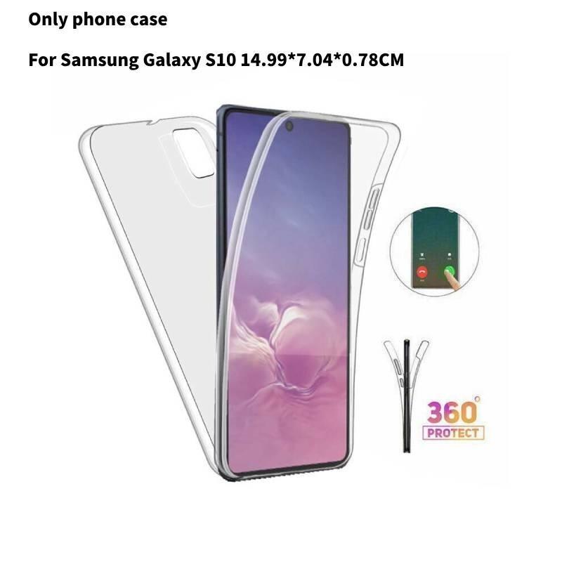 

Stylish And Innovative Samsung S24ultra S22 Ultra Full Body Protection Case In Clear Pc+pet Material