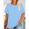 Fashion Women's Crew Neck Short Sleeve 3D Casual Color Printing Casual Short Sleeve Crew Neck T-Shirt