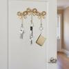 Retro Style Bow Wall Hook Gold Color Iron Metal Clothes Hook Bow Knot Three-Bows Design Wall Mounted Hook Girls Room
