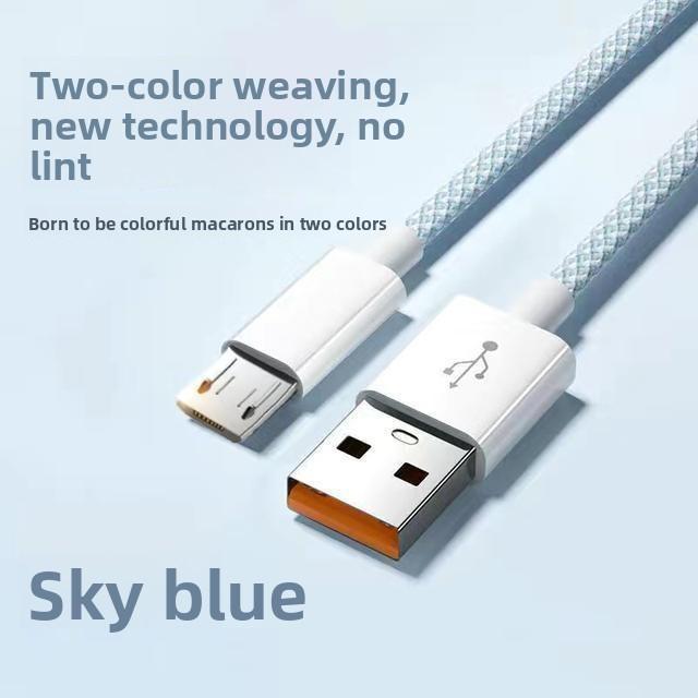Android Fast Charging Data Cable For Huawei Xiaomi Oppo Vivo With Braided Material 15m