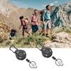 Wysuwany Uchwyt na Identyfikator Klamry z Linki Stalowej Brelok Łańcuszek Outdoor Antykradzieżowy Breloczki Narzędzie Wytrzymały