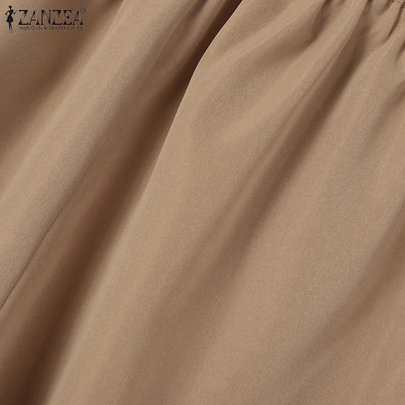 ZANZEA Women Sleeveless Tank Tops and Shorts Summer Two Piece Suit Sets