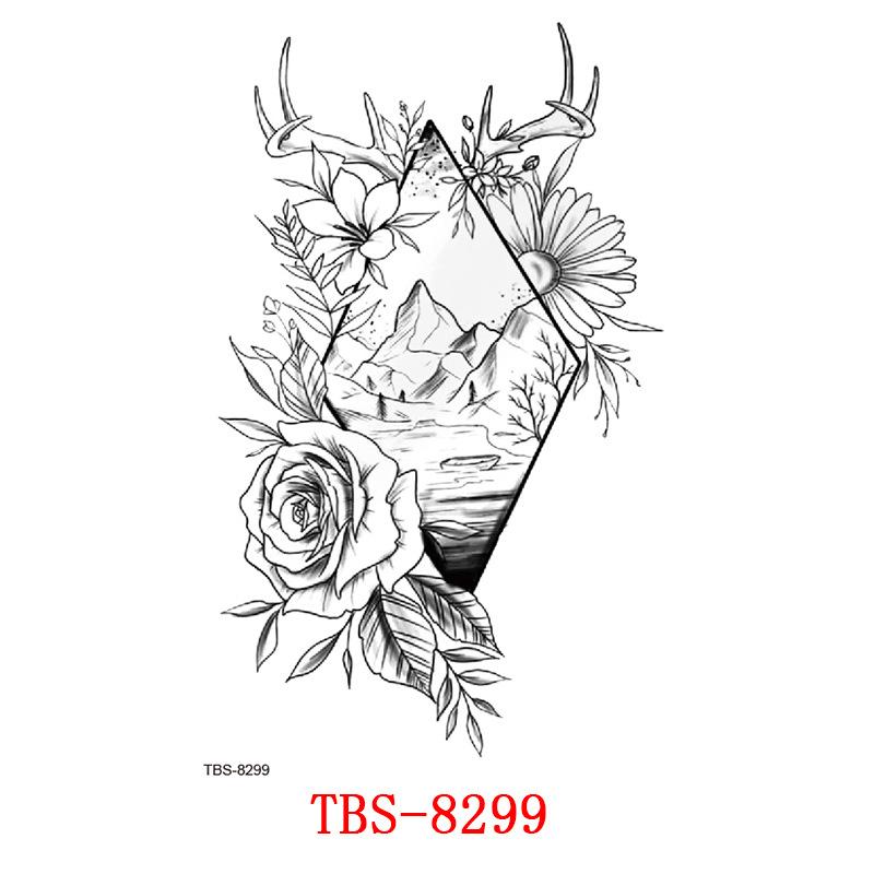 Waterproof Tattoo Sticker, Totem Character Tattoo Sticker Tattoo