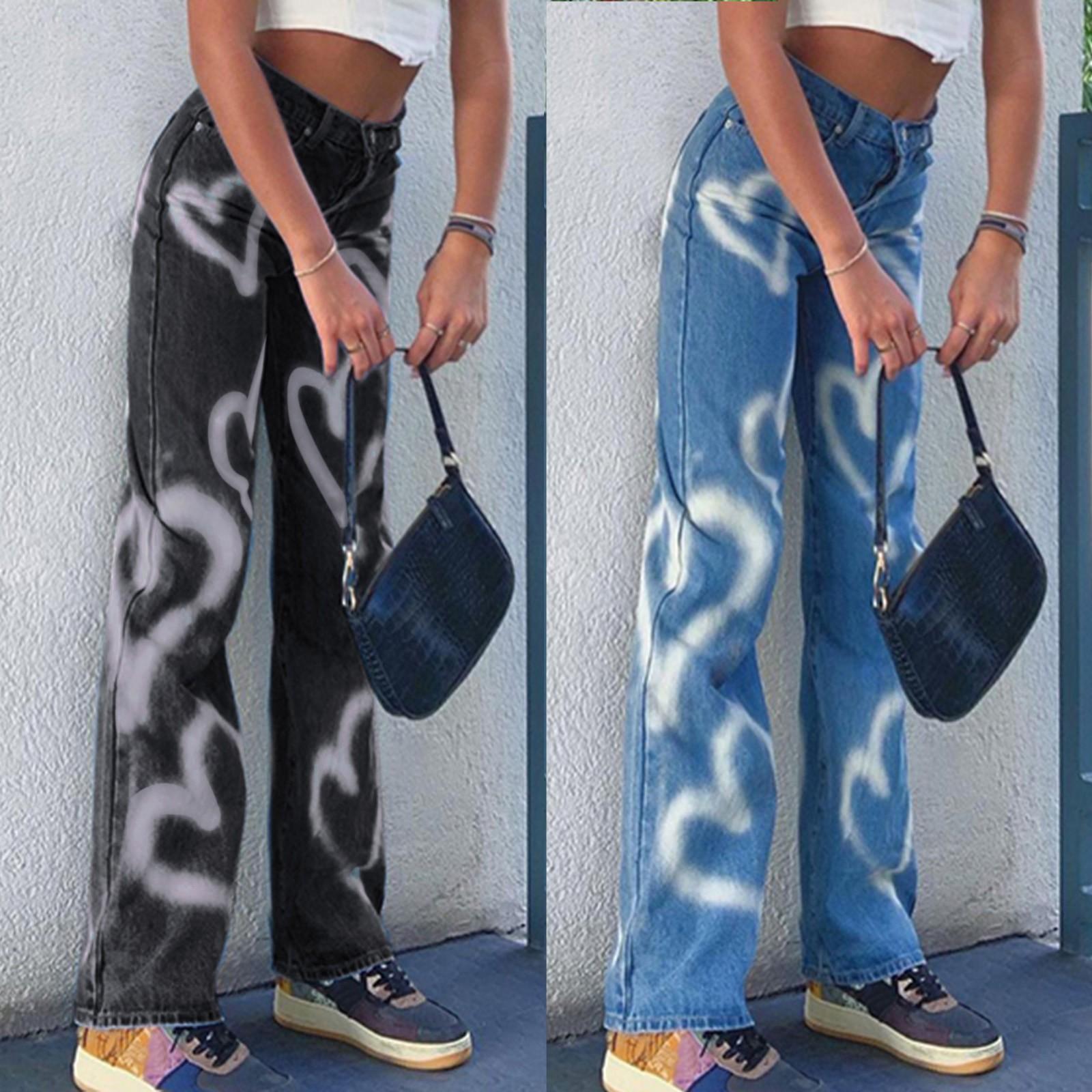 

Женские модные джинсы Повседневные джинсы Slim Fit Женские рваные джинсы с бахромой L синий