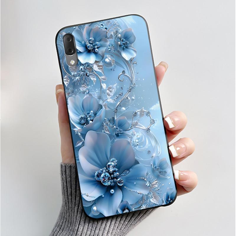 Hülle Für Sony Xperia L3 L 3 L3312 L4312 L4332 Handyhülle Luxus Mode Schmetterling Blumen Schwarzes Silikon Weiche Rückseite Abdeckung