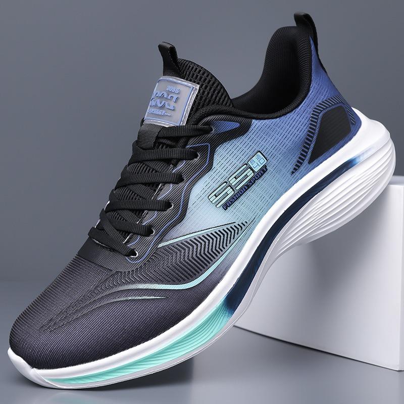 Men's Shoes Summer New Shock-absorbing, Wear-resistant and Non-slip Running Shoes Men's Sports Shoes Running Shoes Trend Breathable Trendy Shoes