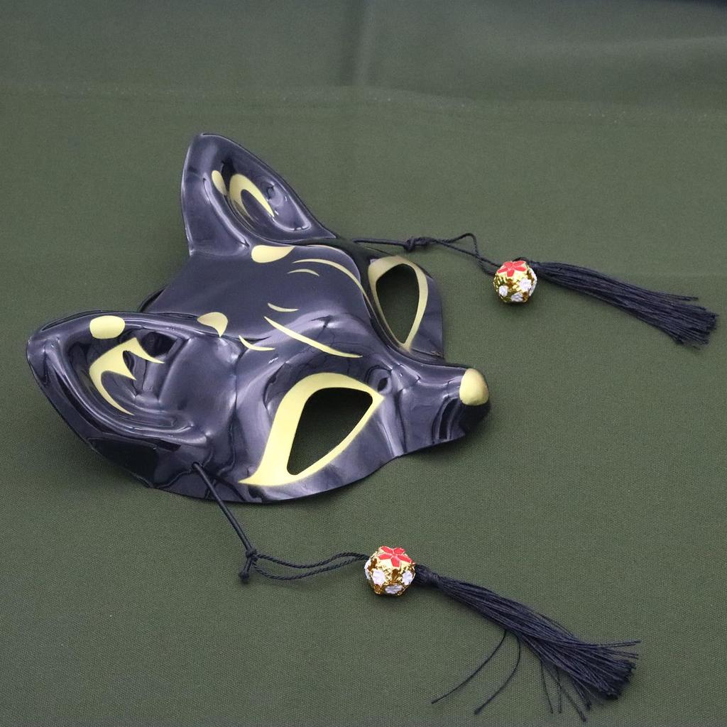 Castle Enterprises Fox Masks Set of 16 Street and (Black) [Japanese Souvenirs, Festivals, Events, Children's Parties, Stalls, Fairs]