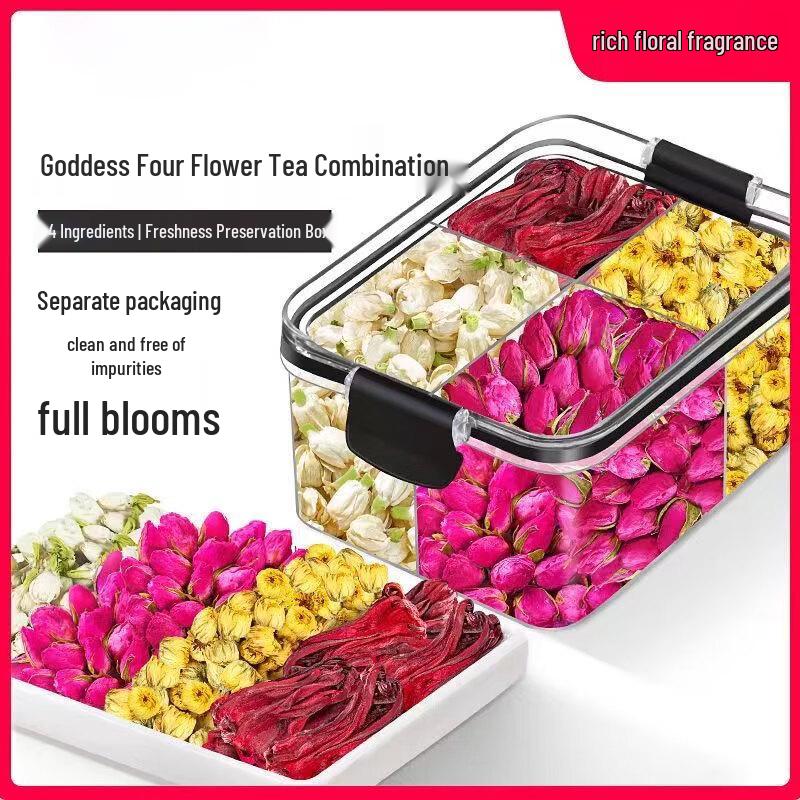 Yi Zhan Rose Chrysanthemum Jasmine Roselle Herbal Tea