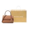 Michael Kors MK Ava Solid Color Flap Vintage Versatile Commuter Logo Pendant Leather Tote Shoulder Crossbody Bag Mini Women Bags 32F5GAVC1L-203