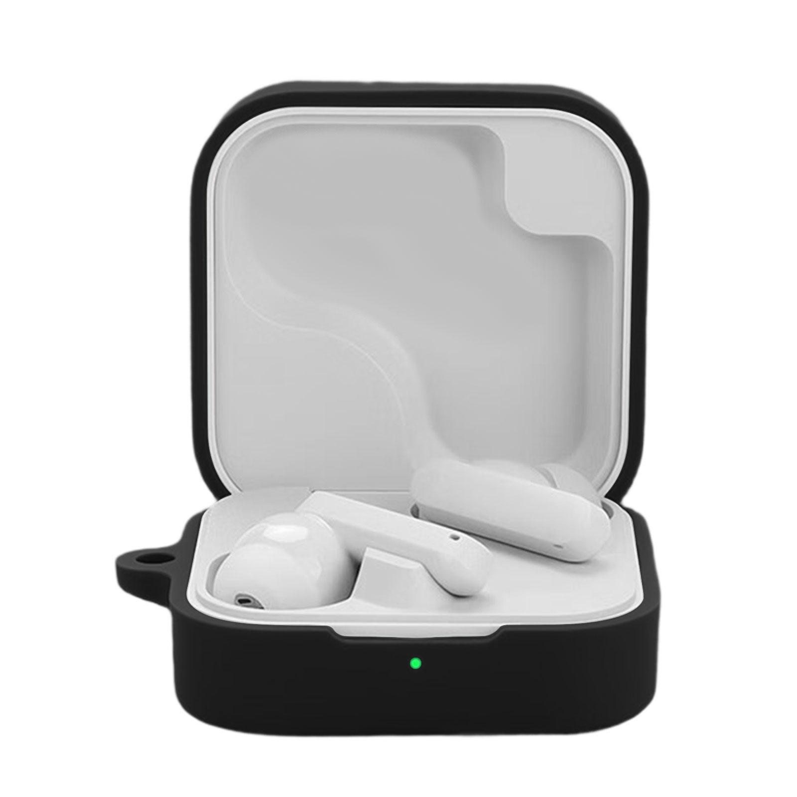 

Гибкий защитный силиконовый чехол-накладка для наушников Nothing CMF Buds 2, противоударный, устойчивый к царапинам чёрный