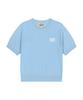 Malittepeulangsowajeobeo W Small Classic Logo Half Knit Pullover Sky Blue