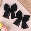 Women'S Lace Bow Tie Brooches Hairclip Heart Shape  Pendant Lolita Skirt Accessories Pin Clips Jewelry Gift
