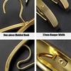 5PCS Aluminum Alloy Coat Hangers,Light Luxury 2.2CM Wide Shoulder Display Hanger for Pants Shirt Wedding Dress,Clothes Organizer