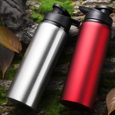 Edelstahl Sport Trinkflasche 500/700ml Reisebecher Fahrrad Wasserflasche Outdoor