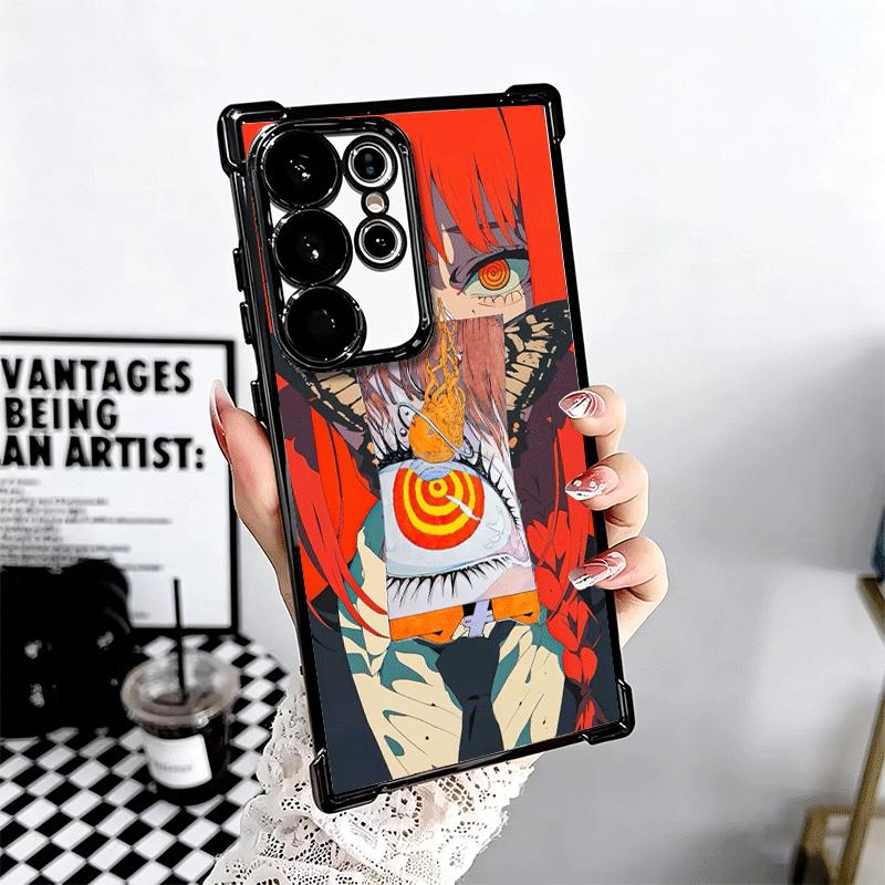 Anime Character Makima CSM Soft Phone Case For Samsung Galaxy S26 Ultra S25 Edge S24 FE S23 Plus S22 S21 + S20 Plating Anti-Fall
