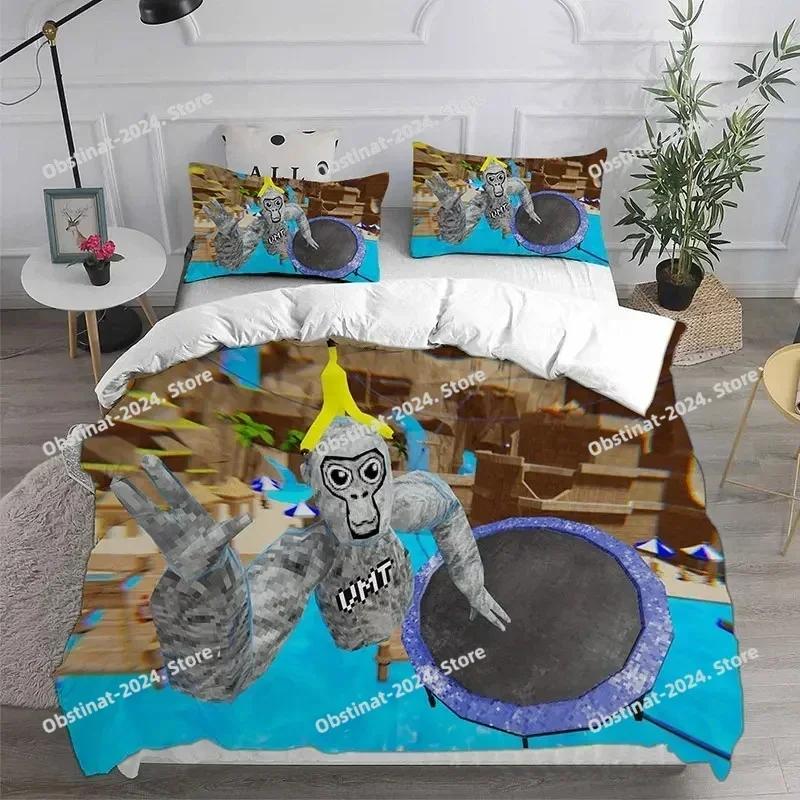 Fashion 3D Gorilla Tag Bedding Set Printed single Comforter Quilt Bed Cover Duvet Cover Pillow Case 3 Pieces Set Kids Adult Size
