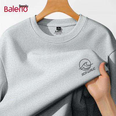 Baleno Men's Printed Heavyweight Round Neck Sweatshirt